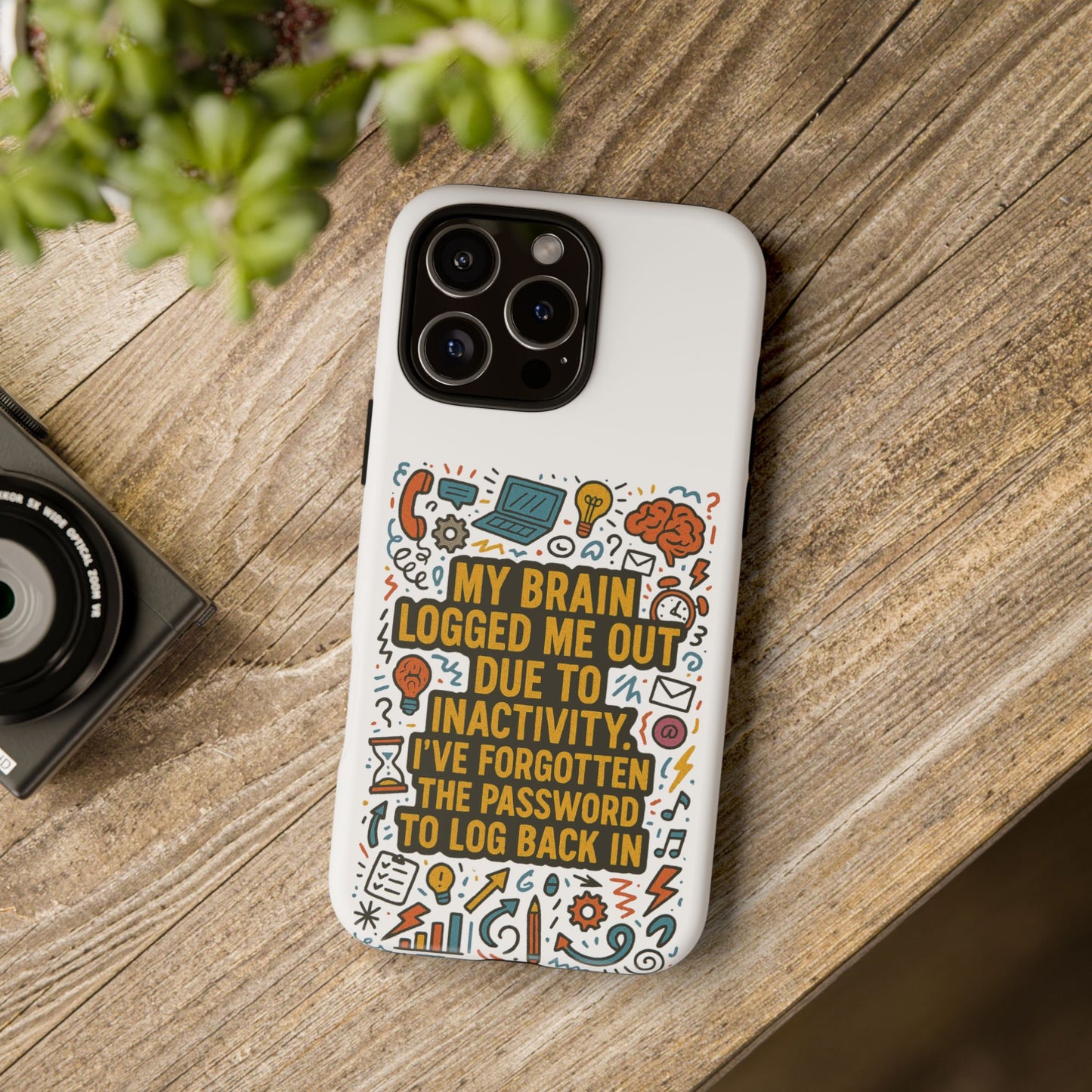 Logged Out iPhone Case