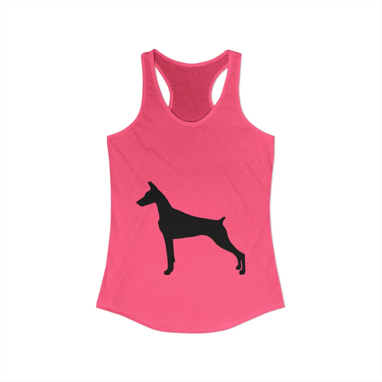 Doberman Silhouette Women's Racerback Tank
