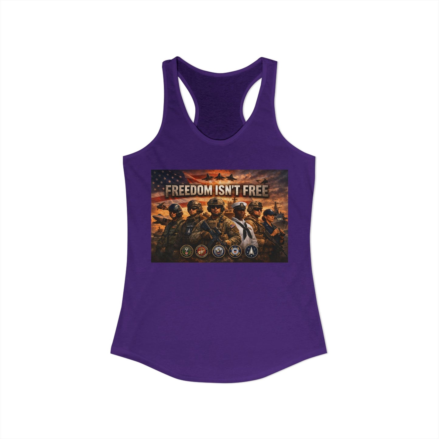 Freedom Isn't Free Women's Racerback Tank