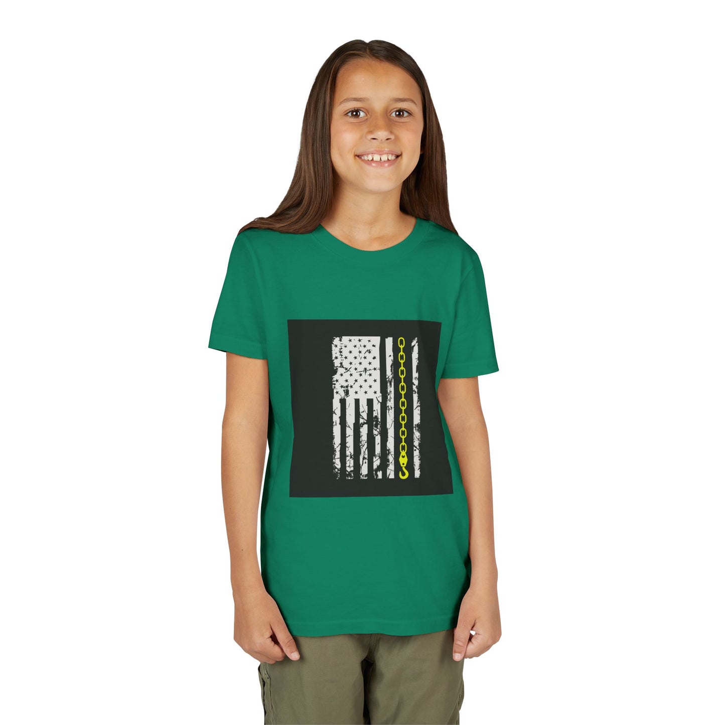 Thin Yellow Line Youth Unisex Short Sleeve Crewneck Tee
