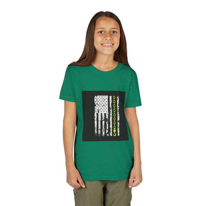 Thin Yellow Line Youth Unisex Short Sleeve Crewneck Tee