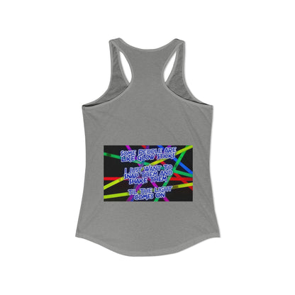 Glow Sticks Women's Racerback Tank