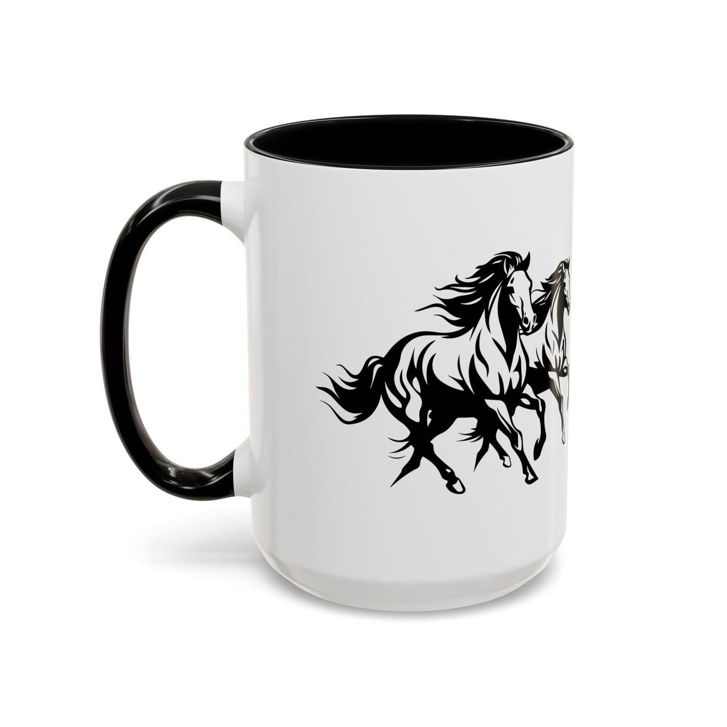 Horsin' Around 2-Tone Coffee Mug