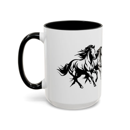 Horsin' Around 2-Tone Coffee Mug