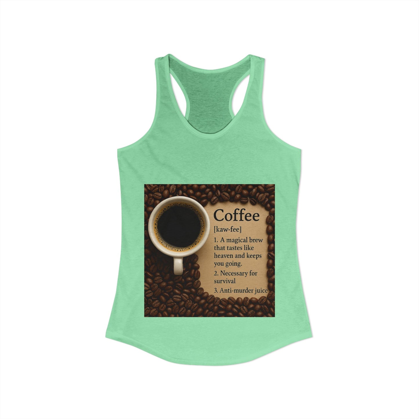Coffee Definition Women's Racerback Tank