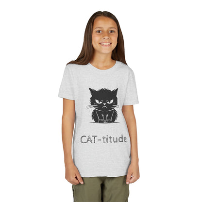 CAT-titude Youth Unisex Short Sleeve Crewneck Tee