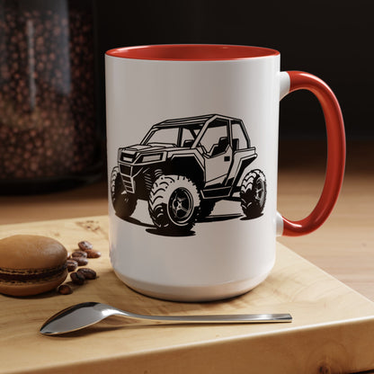 Off The Beaten Path Side By Side 2-Tone Coffee Mug
