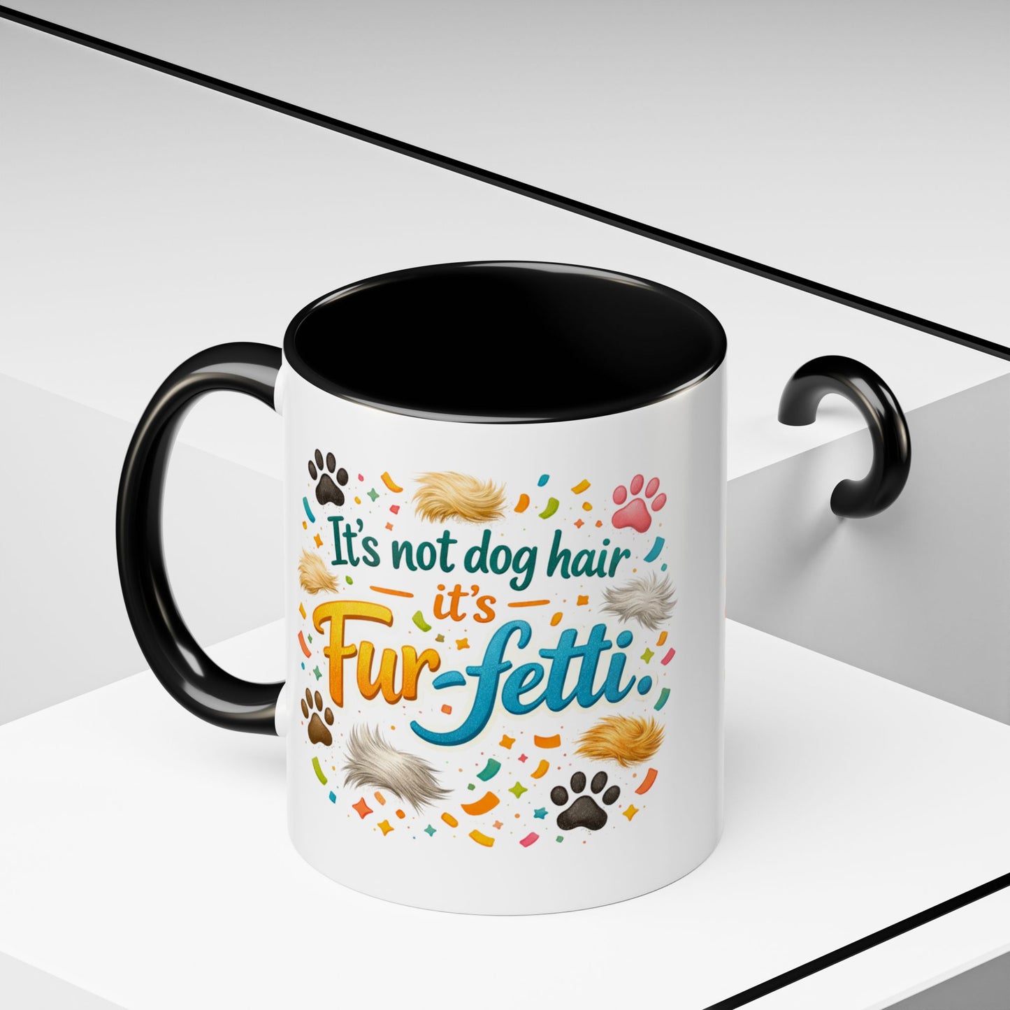Fur-Fetti Dog 2-Tone Coffee Mug
