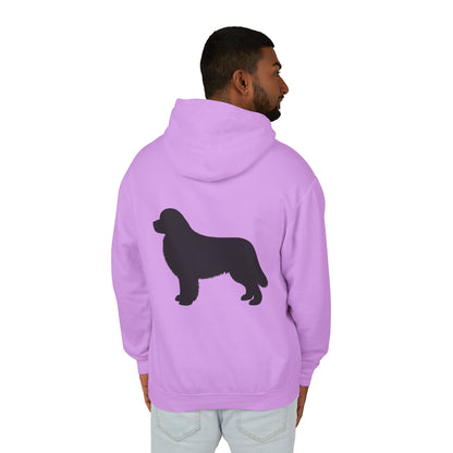 Newfie Silhouette Unisex Lightweight Hoodie