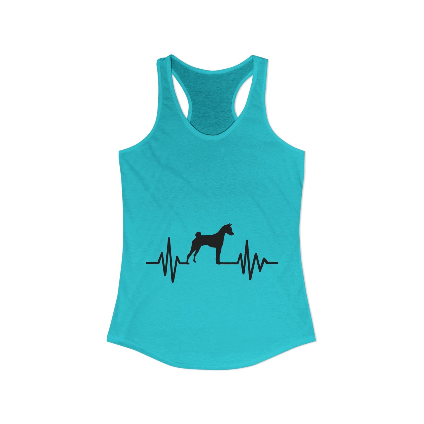 My Heart Beats For Basenjis Women's Racerback Tank