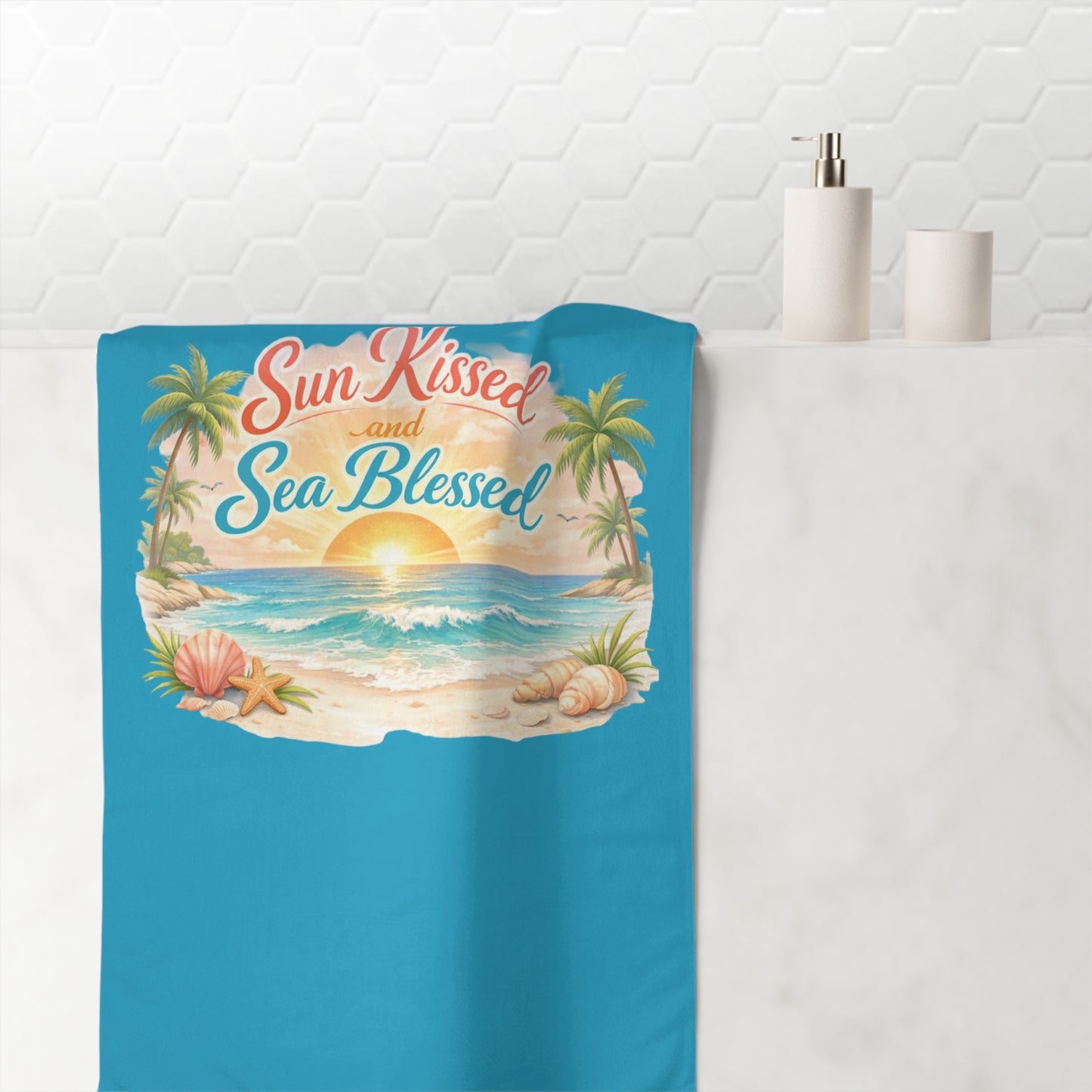 Sun Kissed Mink-Cotton  Beach Towel
