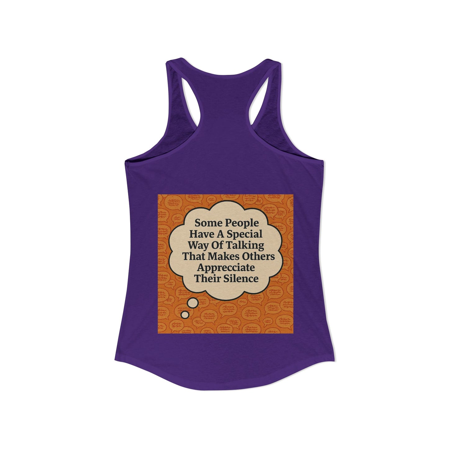 Special Way Of Talking Women's Racerback Tank