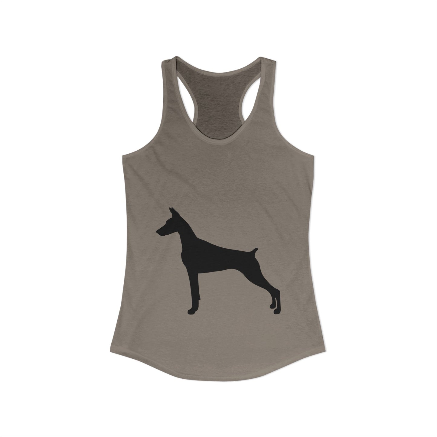 Doberman Silhouette Women's Racerback Tank