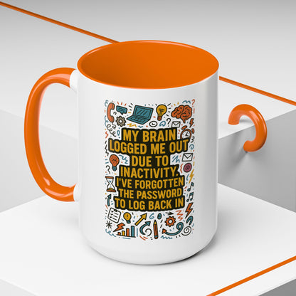 Logged Out 2-Tone Coffee Mug