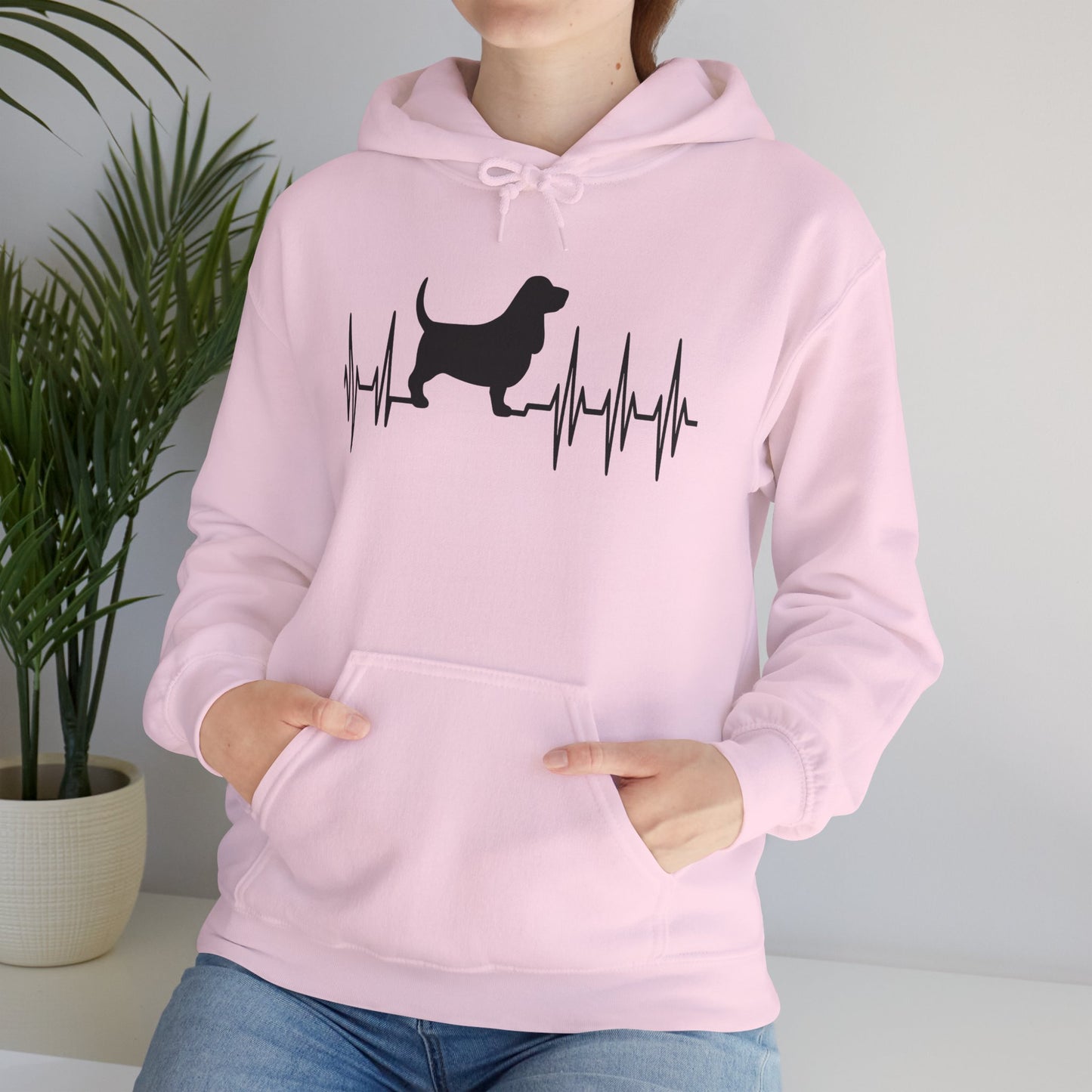 My Heart Beats For Bassets Unisex Hoodie