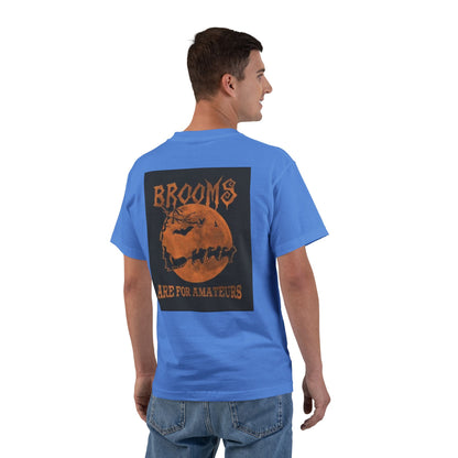 Brooms Are For Amateurs Men's Short-Sleeve Crewneck Tee