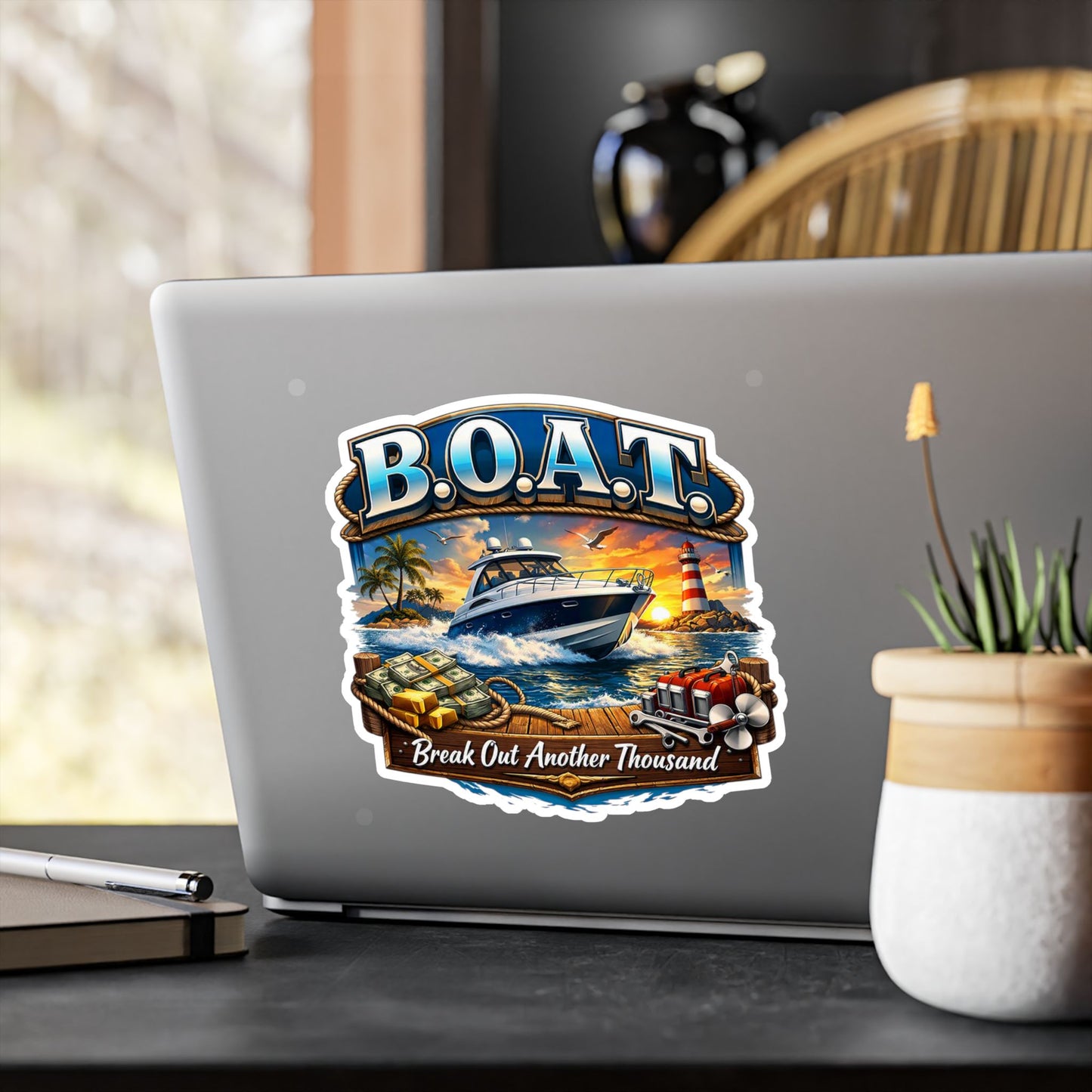 B.O.A.T. Vinyl Decal