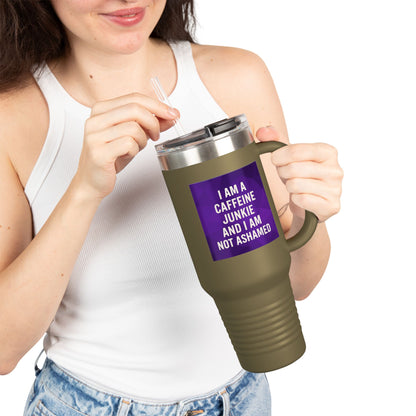 Caffeine Junkie Insulated Travel Mug