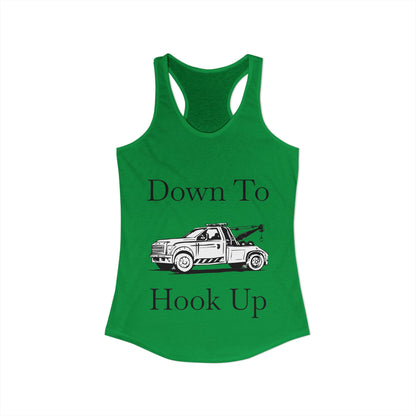 Down To Hook Up Women's Racerback Tank