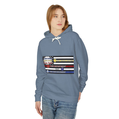 Slow Down Move Over Flag Unisex Lightweight Hoodie