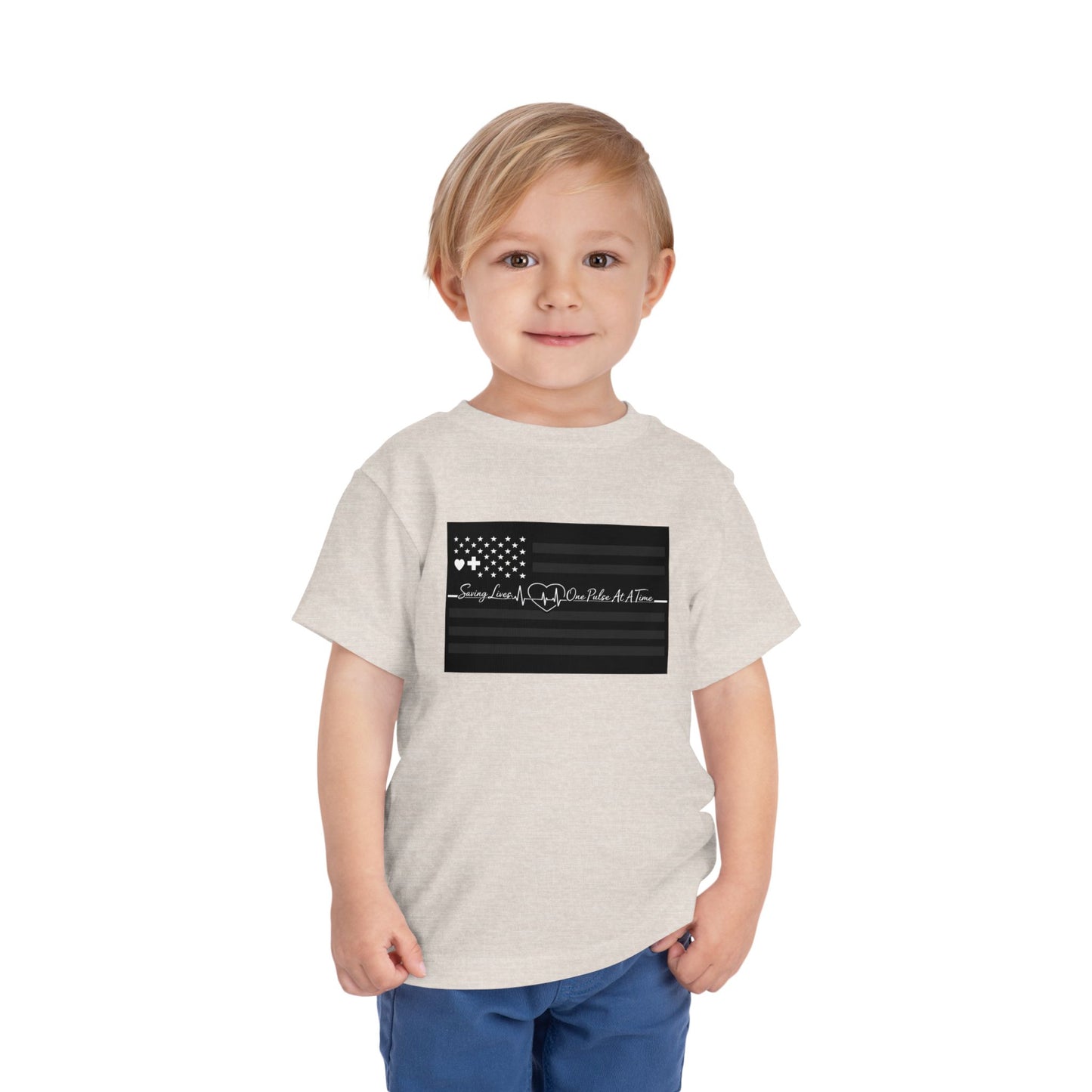 Thin White Line Toddler Unisex Short Sleeve Crewneck Tee