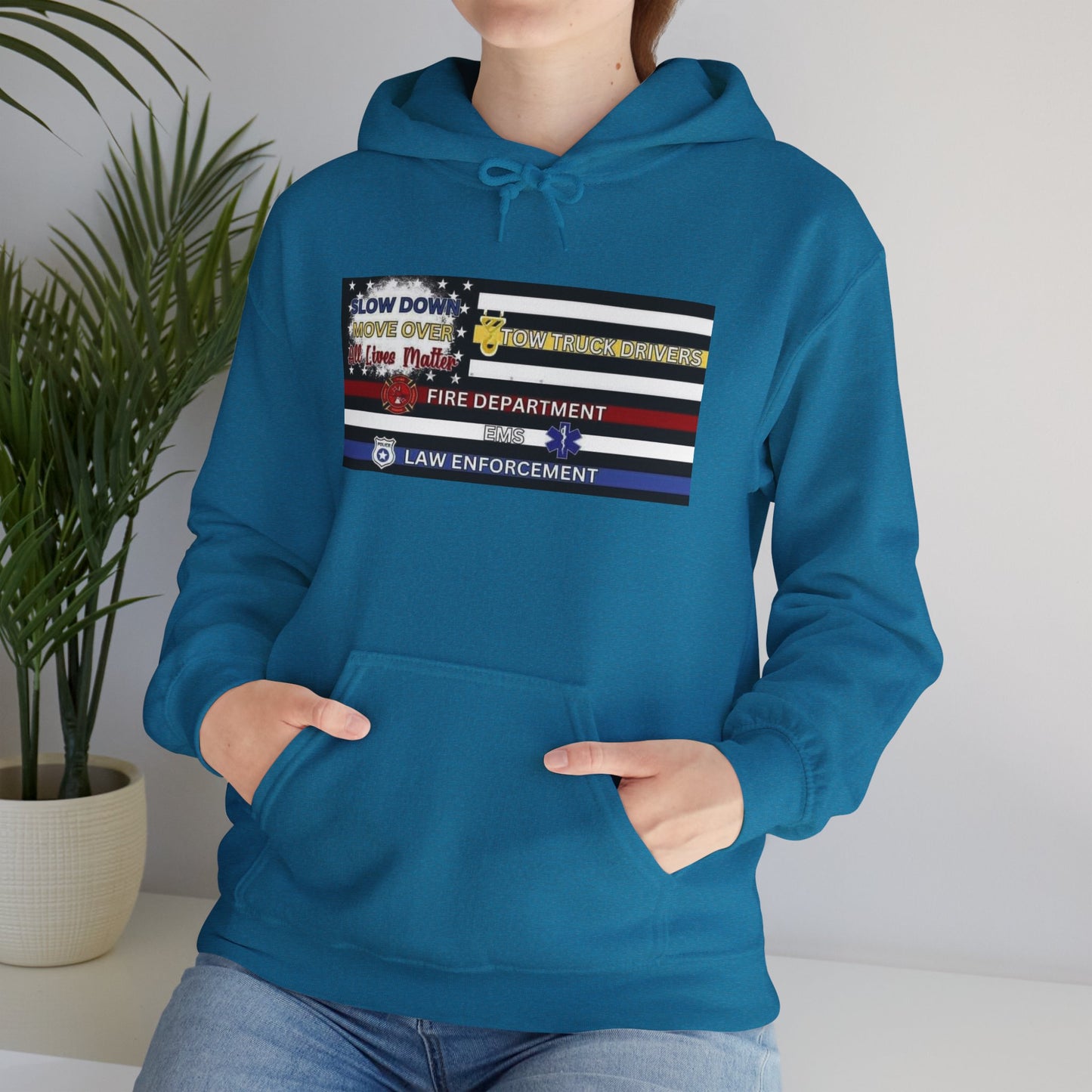 Slow Down Move Over Flag Unisex Hoodie