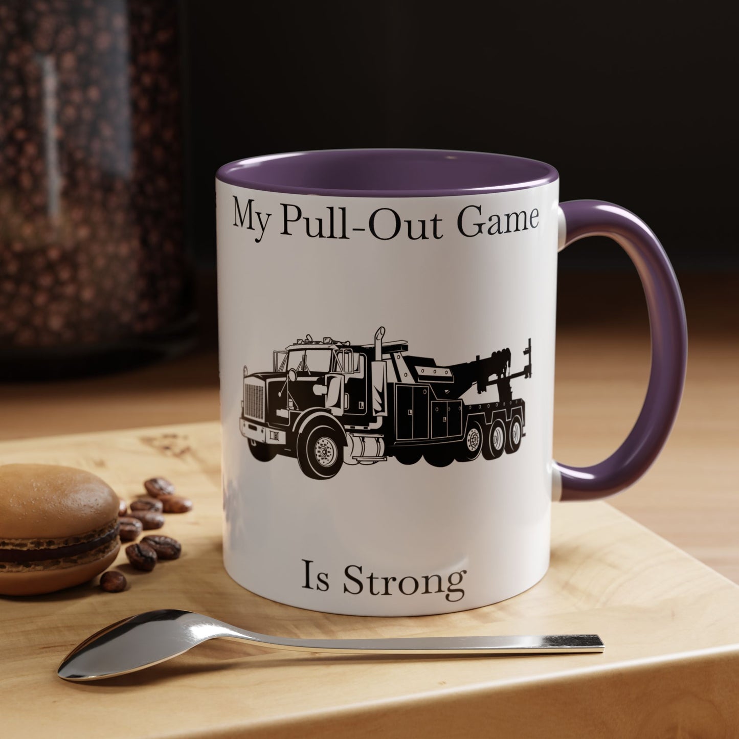 Pull Out Heavy Tow Truck 2-Tone Coffee Mug