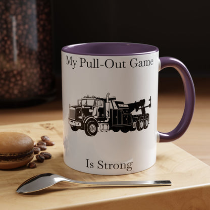 Pull Out Heavy Tow Truck 2-Tone Coffee Mug