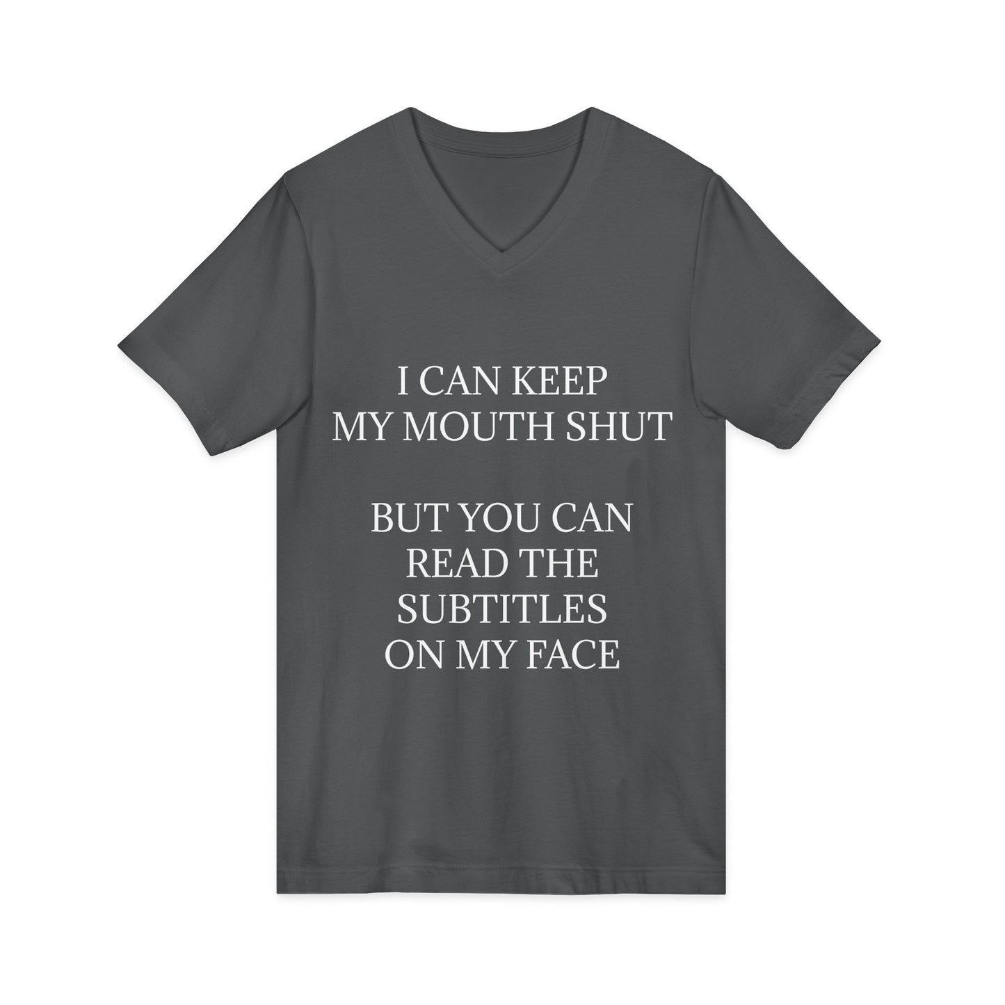 Subtitles Unisex Short Sleeve V-Neck Tee