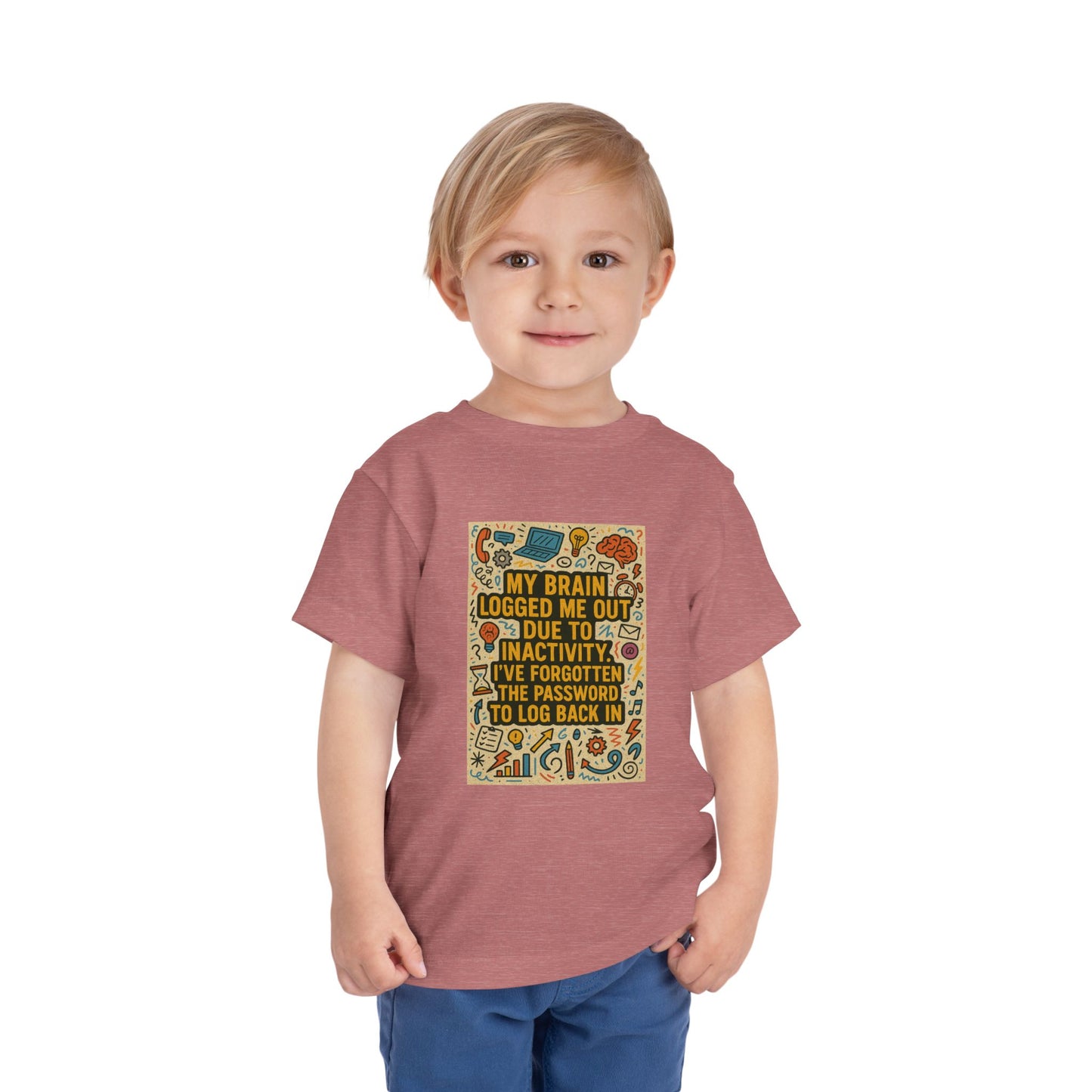 Logged Out Toddler Unisex Short Sleeve Crewneck Tee