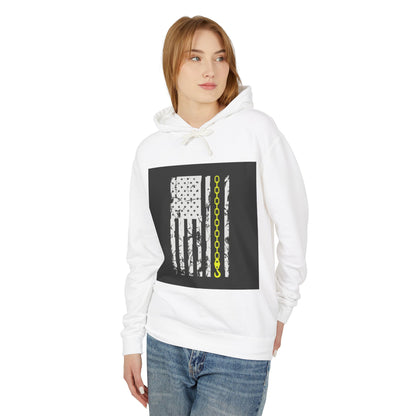 Thin Yellow Line Unisex Lightweight Hoodie