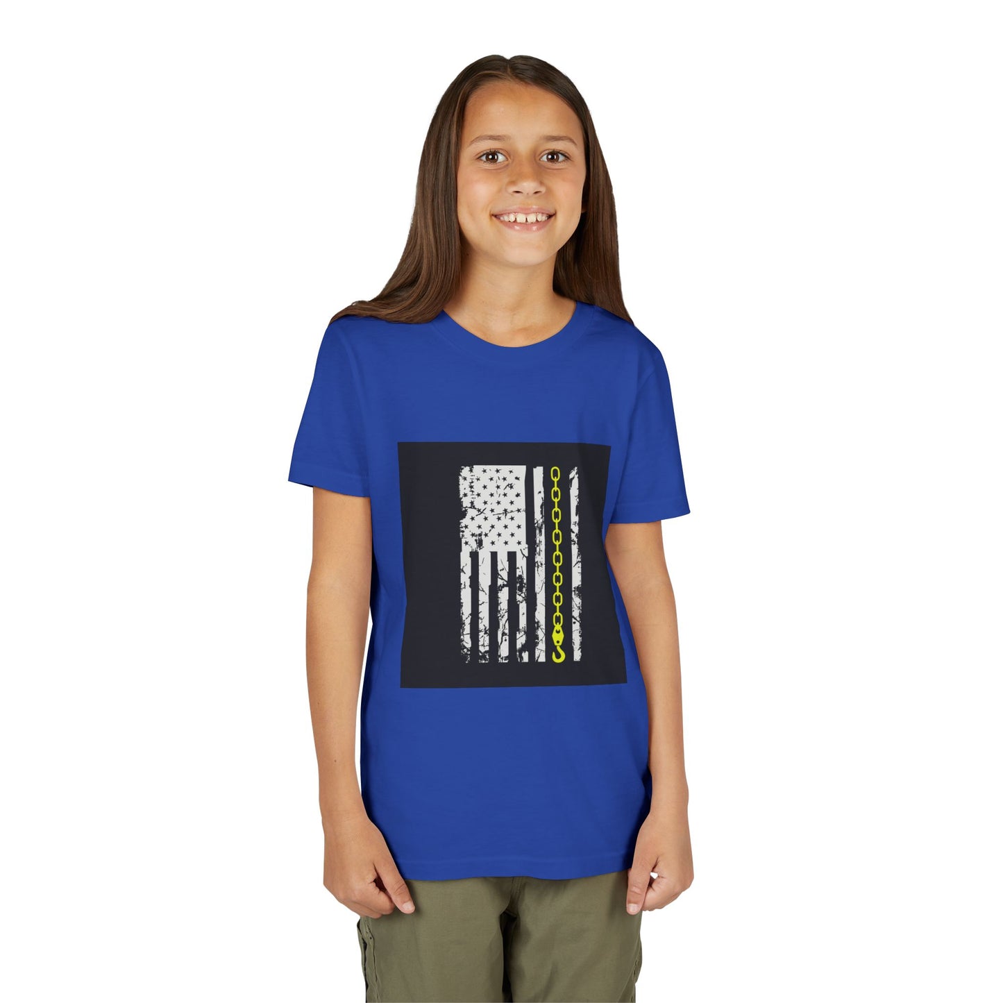 Thin Yellow Line Youth Unisex Short Sleeve Crewneck Tee