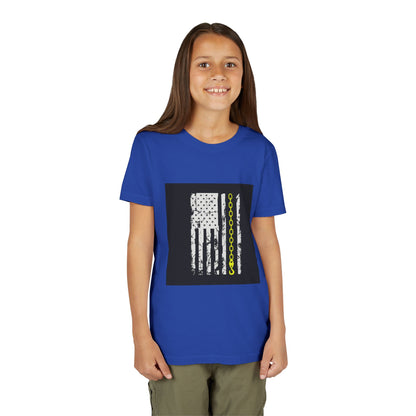 Thin Yellow Line Youth Unisex Short Sleeve Crewneck Tee