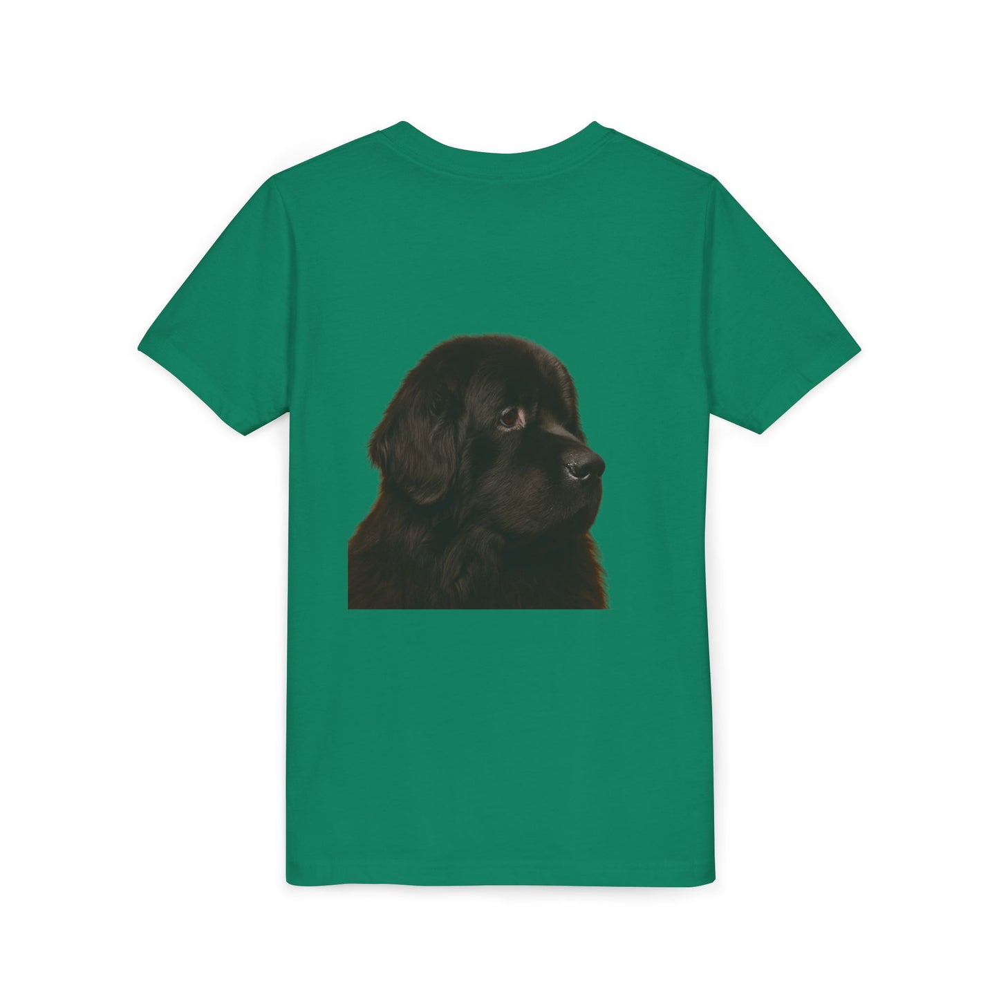 Newfie Head Youth Unisex Short Sleeve Crewneck Tee
