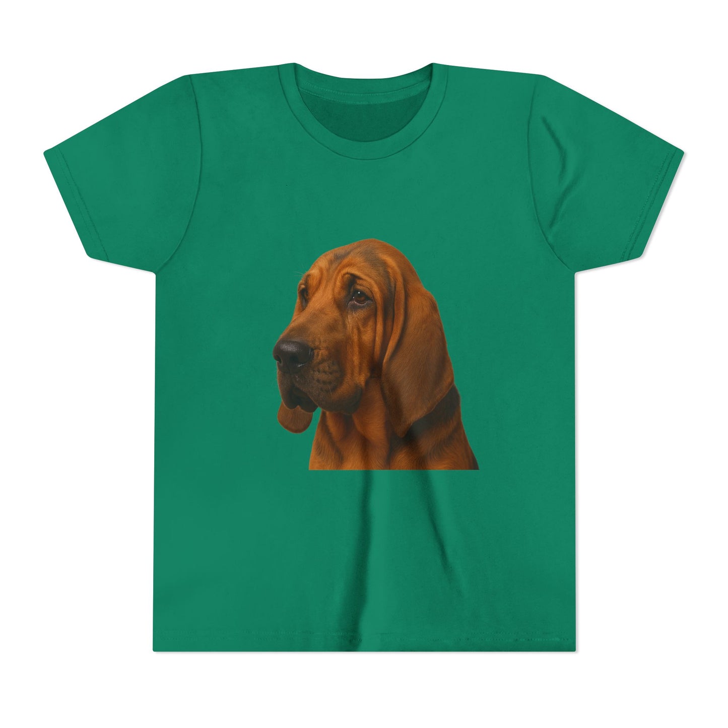 Bloodhound Head Youth Unisex Short Sleeve Crewneck Tee
