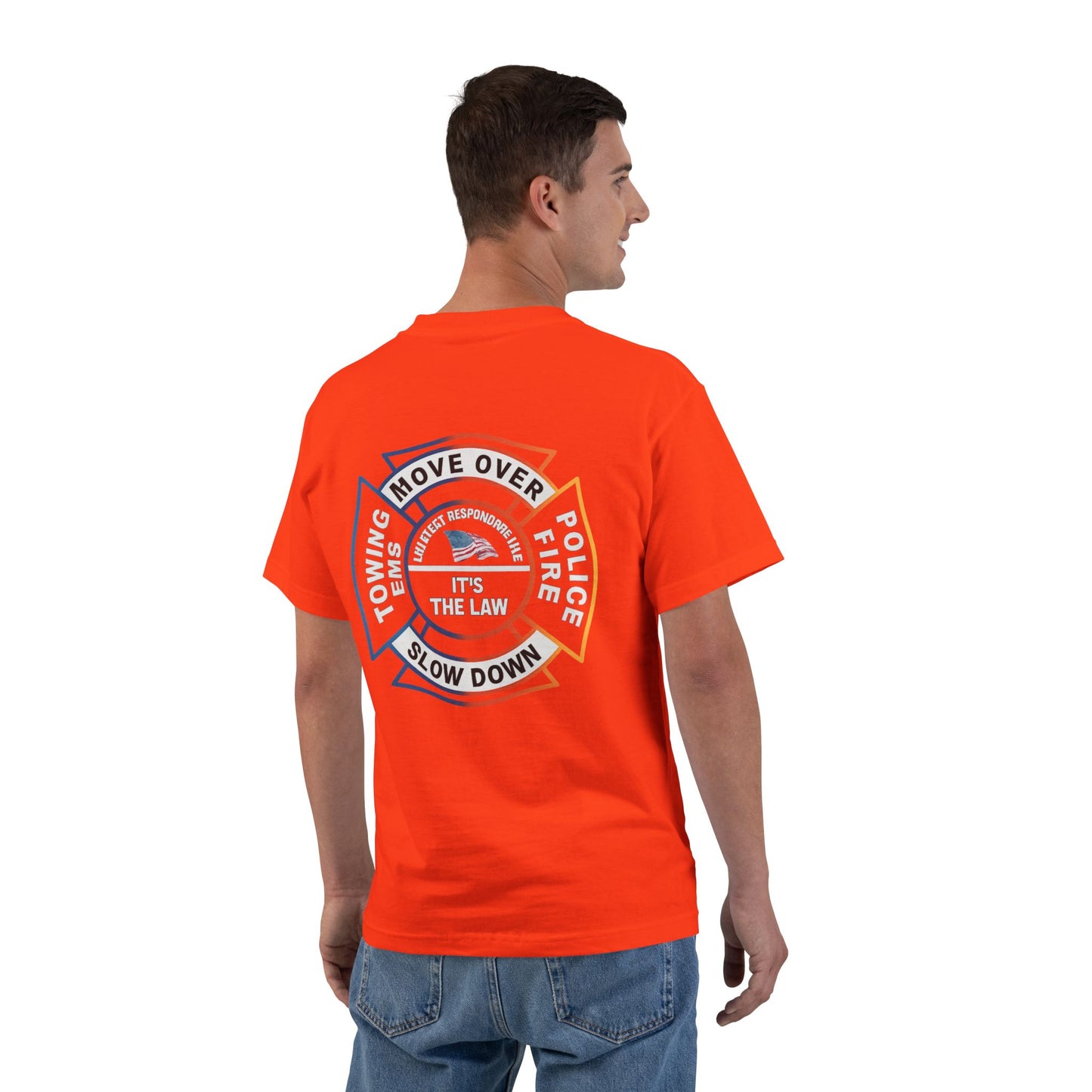 Let First Responders Live Men's Short-Sleeve Crewneck Tee