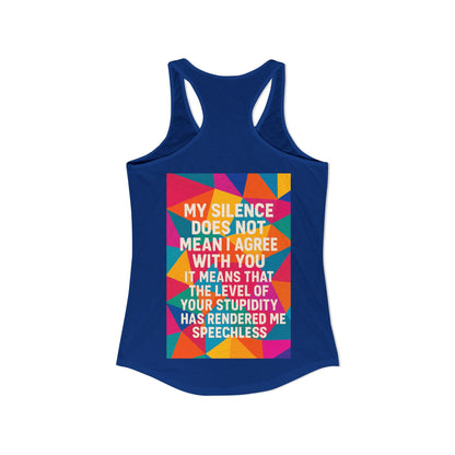 Speechless Women's Racerback Tank