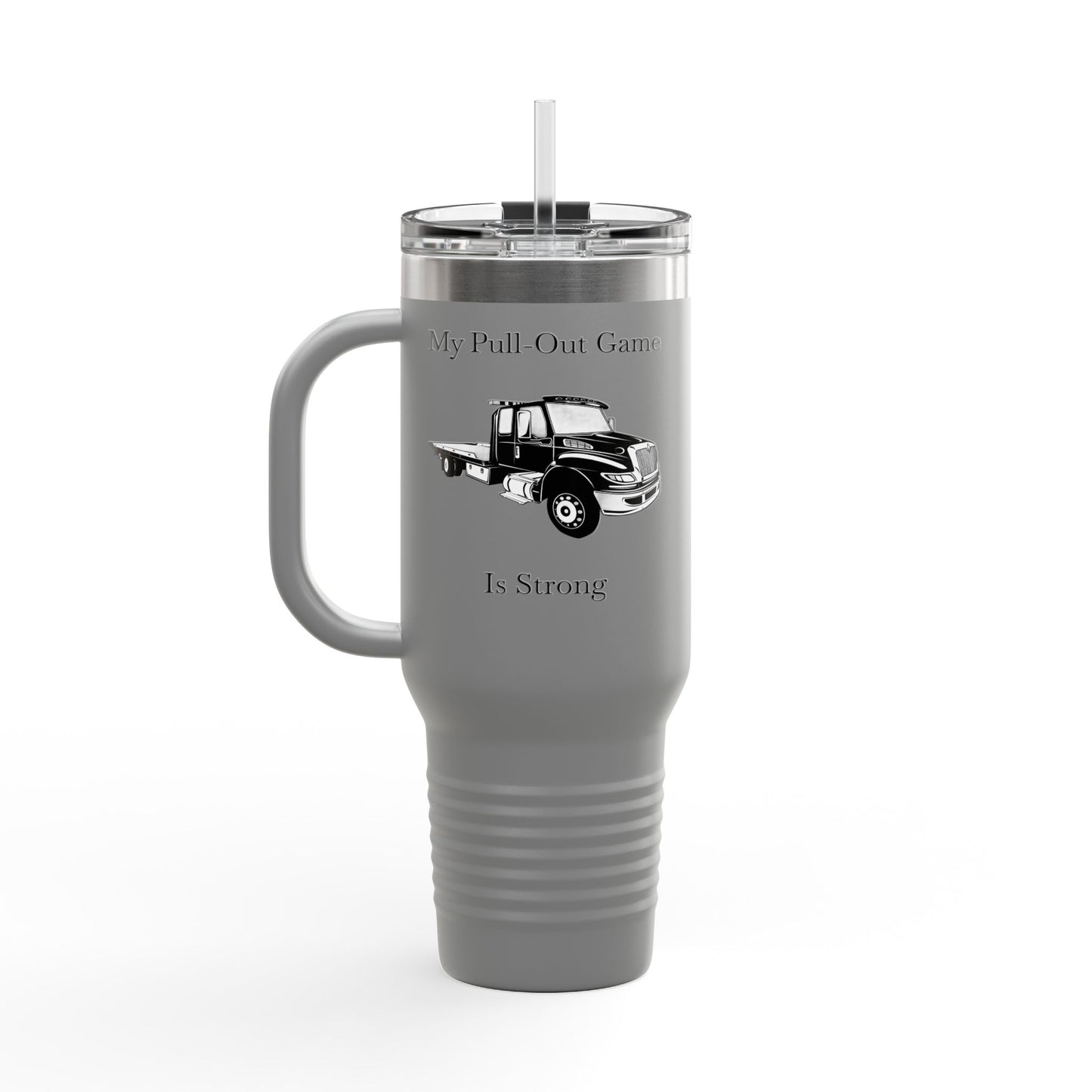 Pull Out Flat Bed Tow Truck Insulated Travel Mug