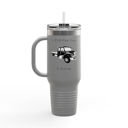 Pull Out Flat Bed Tow Truck Insulated Travel Mug