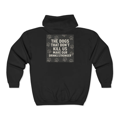 Drinks Stronger Unisex Full Zip Hoodie