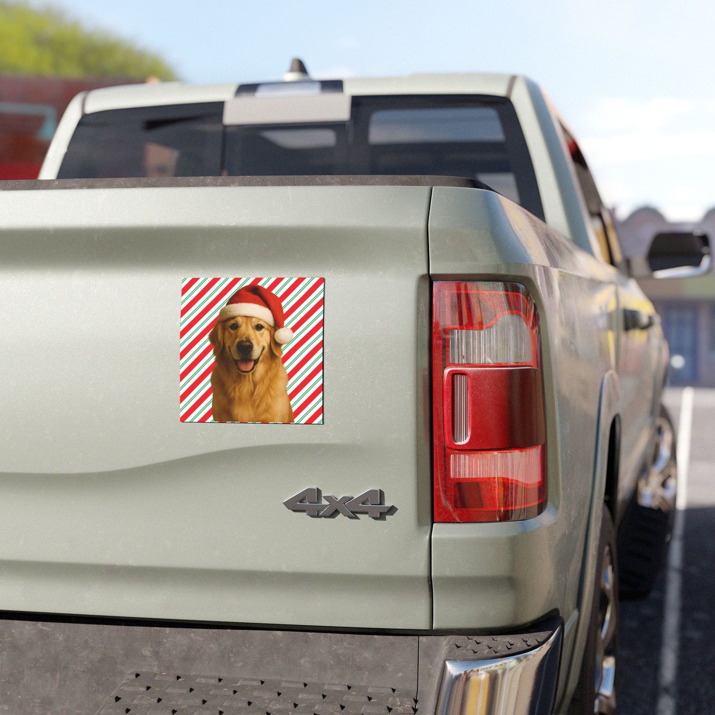 Santa Paws Golden Indoor/Outdoor Magnet