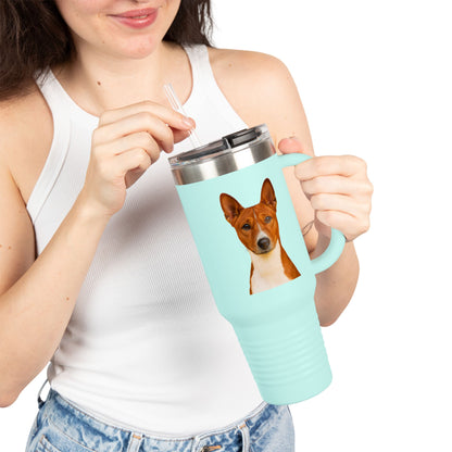 Basenji Head Insulated Travel Mug