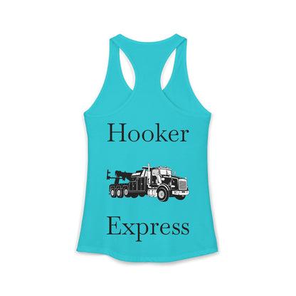 H**ker Express Heavy Tow Truck Women's Racerback Tank