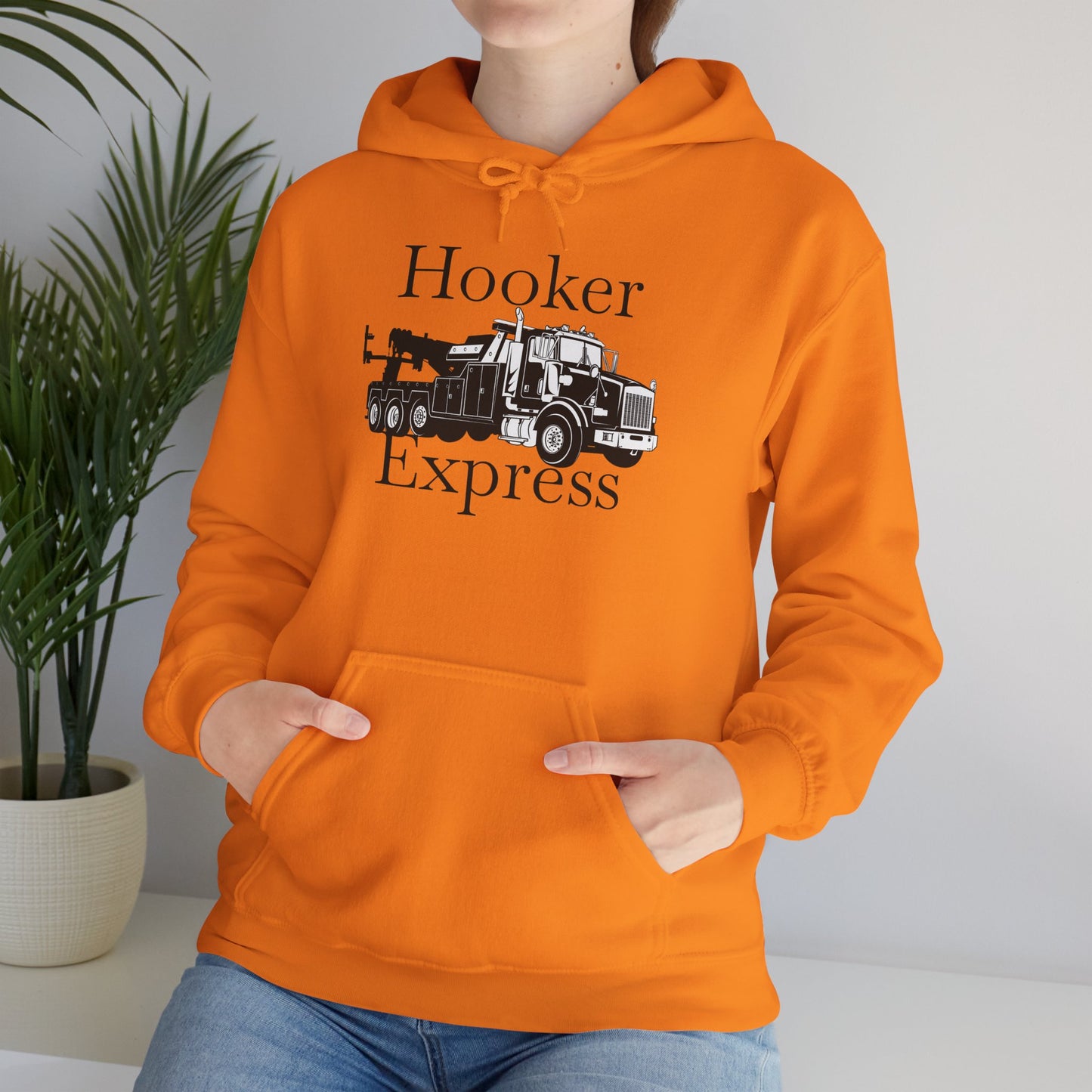H**ker Express Heavy Tow Truck Unisex Hoodie