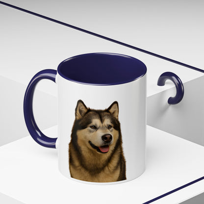 Malamute Head 2-Tone Coffee Mug