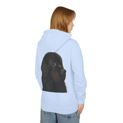 Newfie Head Unisex Lightweight Hoodie