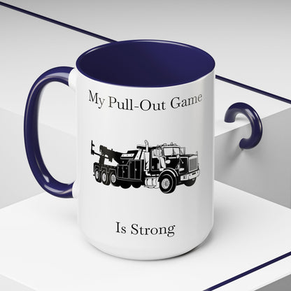Pull Out Heavy Tow Truck 2-Tone Coffee Mug