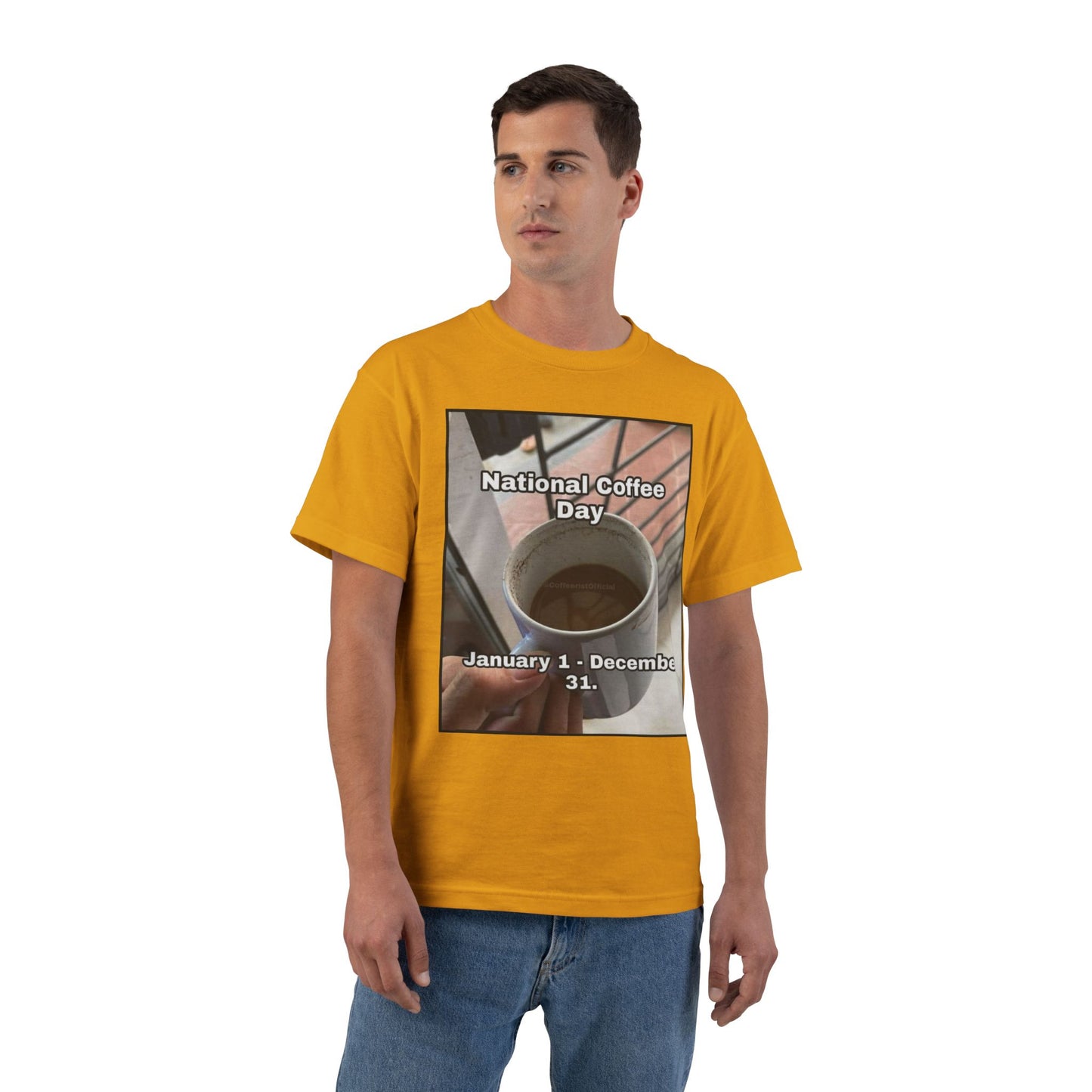 National Coffee Day Men's Short-Sleeve Crewneck Tee