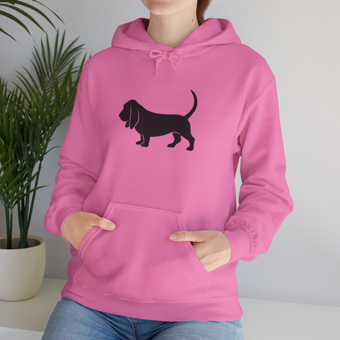 Basset Silhouette Unisex Hoodie