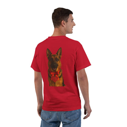 Cupid's Companion German Shepherd Men's Short-Sleeve Crewneck Tee